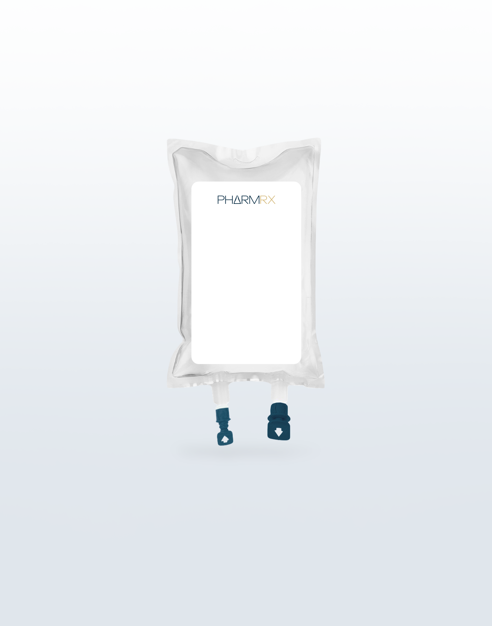 PharmRX compounding pharmacy bag for peptides, HRT, dermatology, and oncology treatments from a local provider.