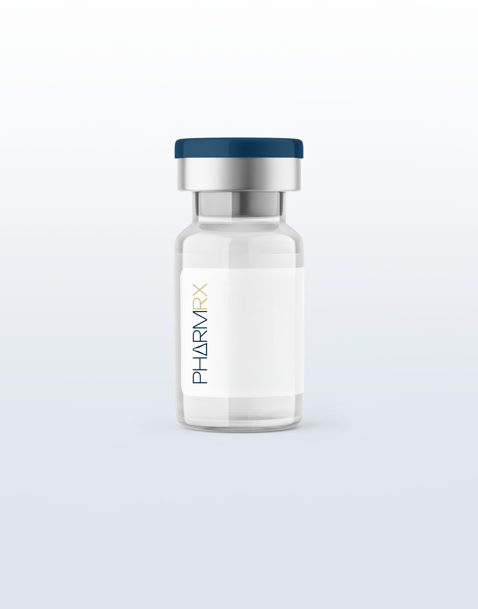 PharmRX vial for peptides and HRT, representing compounding pharmacy services in dermatology and oncology.